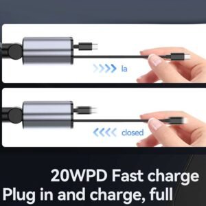 4-in-1 USB-C Car Charger with Dual Fast Ports - Code: CMH-01