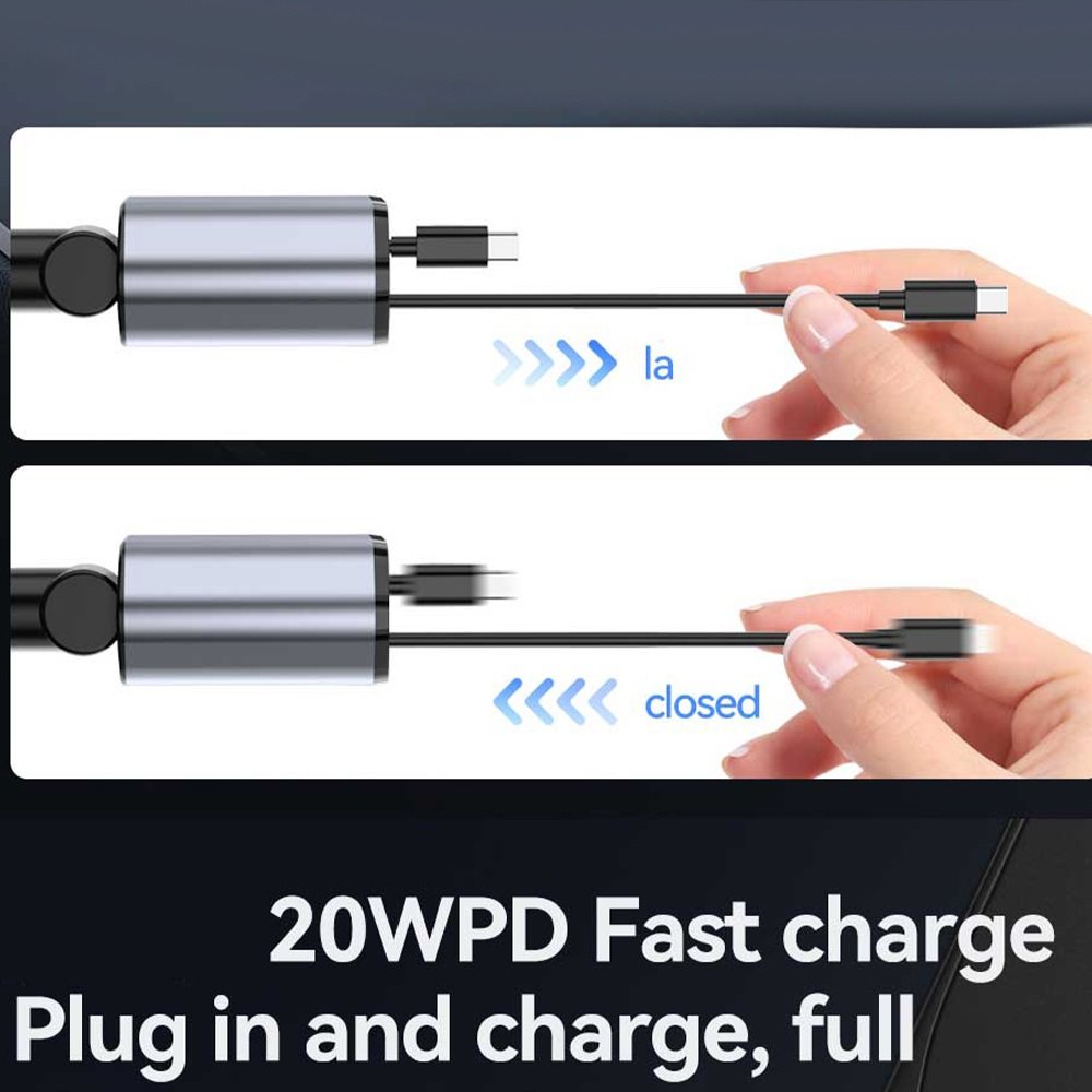 4-in-1 USB-C Car Charger with Dual Fast Ports - Code: CMH-01