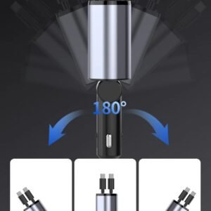4-in-1 USB-C Car Charger with Dual Fast Ports - Code: CMH-01
