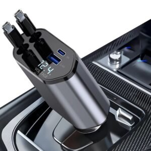 4-in-1 USB-C Car Charger with Dual Fast Ports - Code: CMH-01