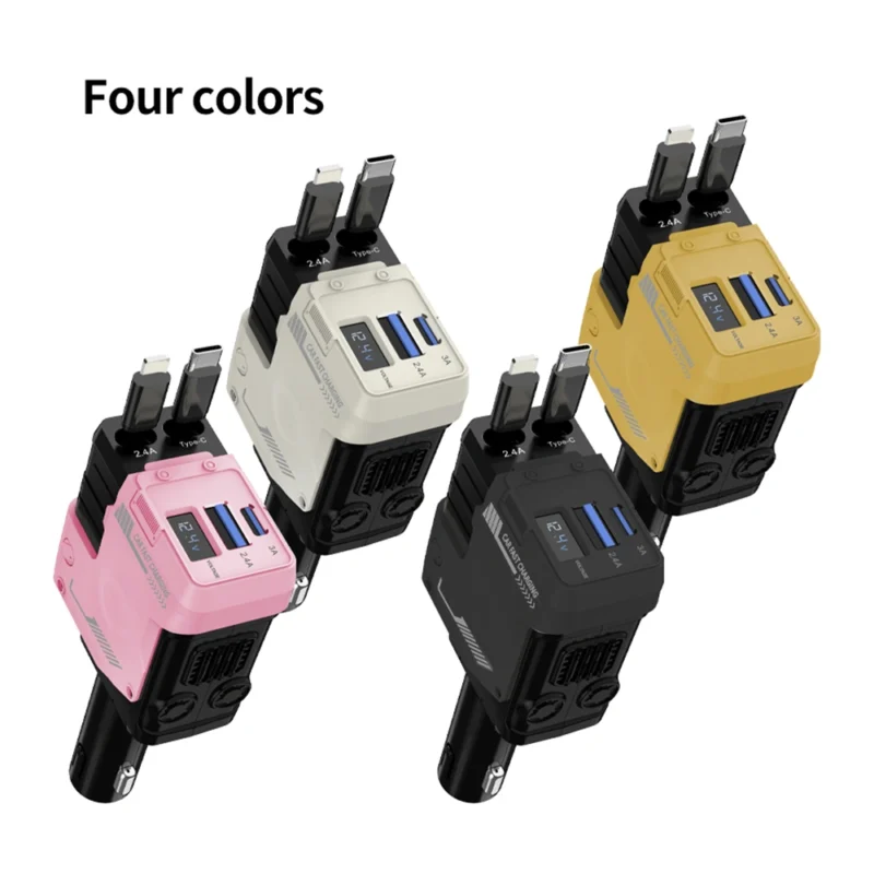 Four in one rope car charger - Code: CMH-02