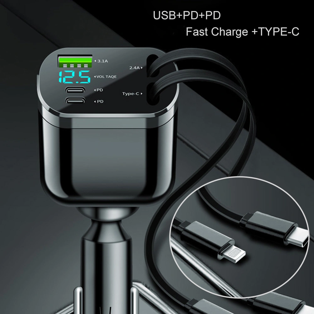 Four in one rope car charger - Code: CMH-04