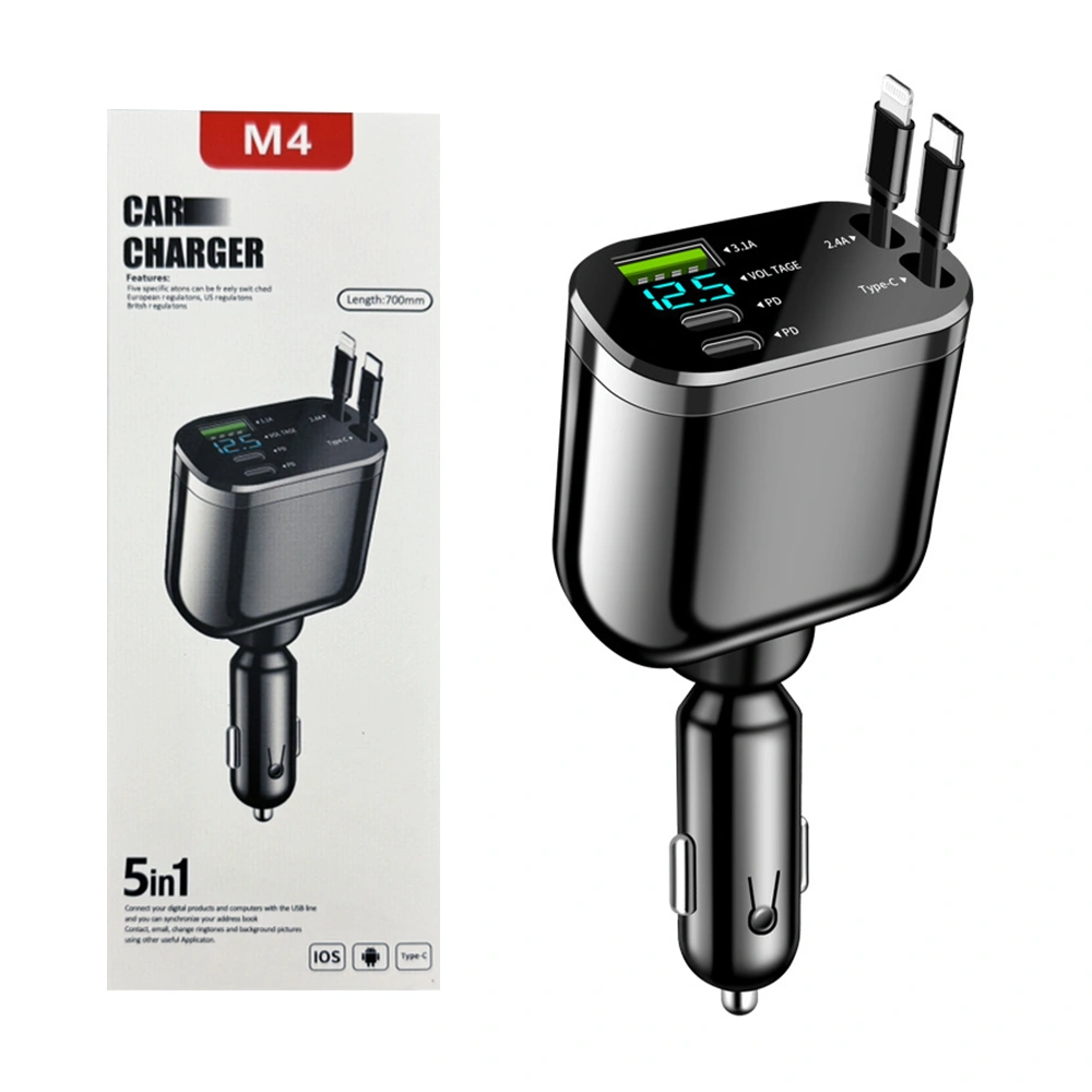Four in one rope car charger - Code: CMH-04