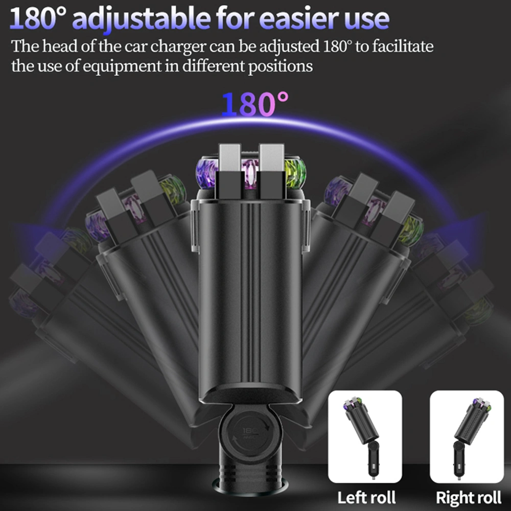 Starlight Multi-in-One Car Charging Rope with Fragrance