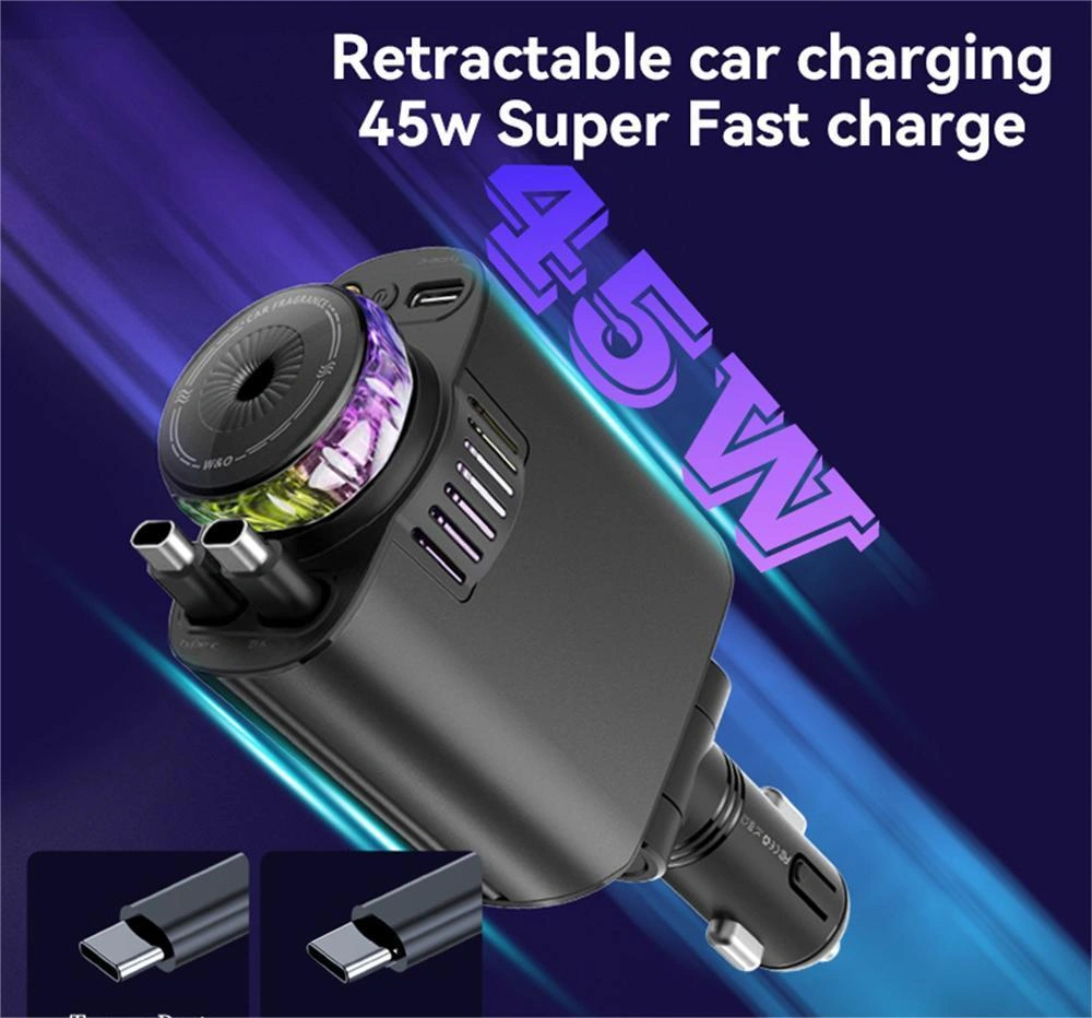 Starlight Multi-in-One Car Charging Rope with Fragrance