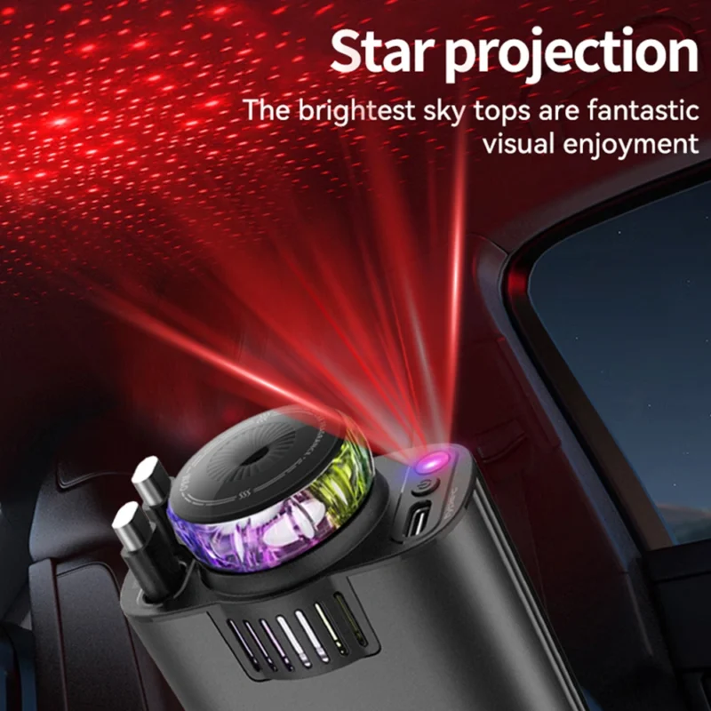 Starlight Multi-in-One Car Charging Rope with Fragrance