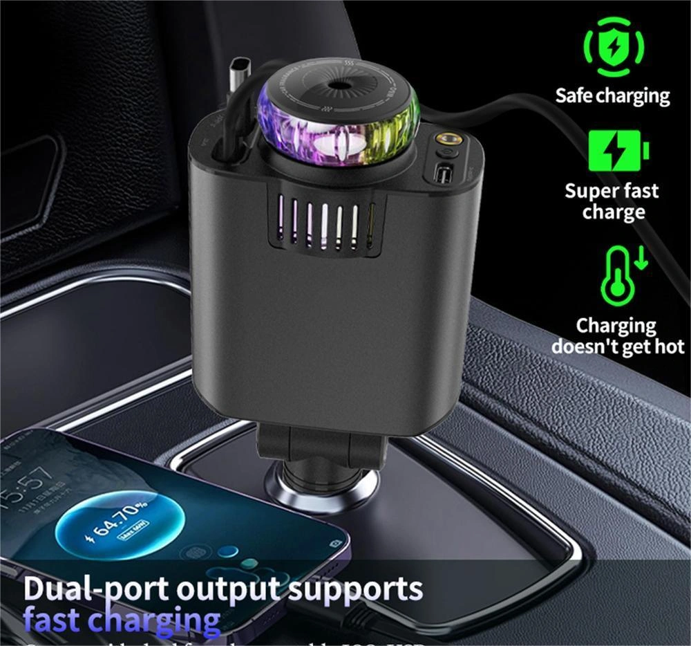 Starlight Multi-in-One Car Charging Rope with Fragrance