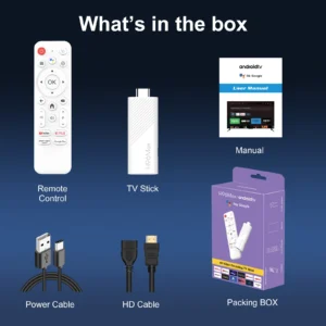 GO TV Stick H96Max H313 | Android 14 – WiFi 6 – 16GB ROM