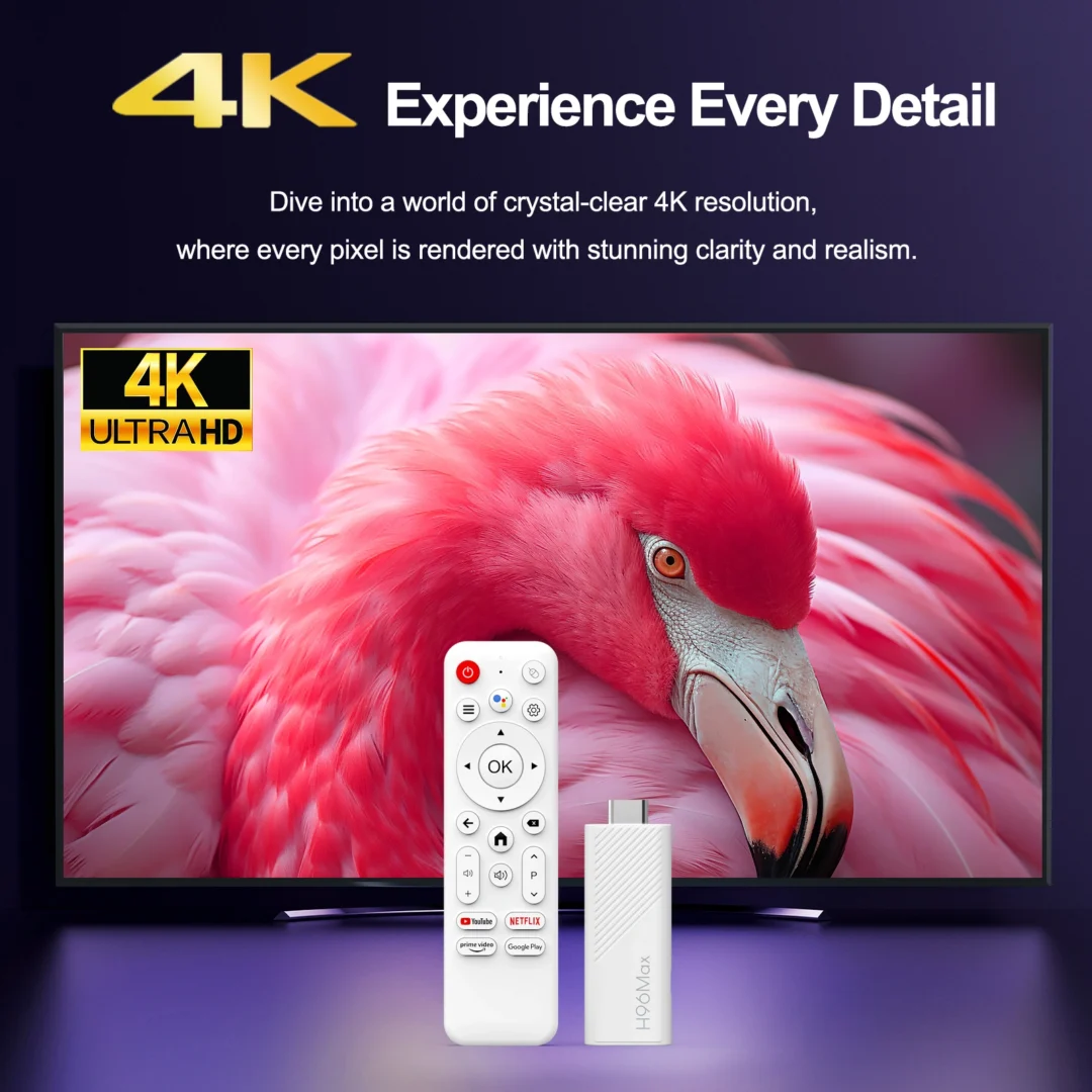 GO TV Stick H96Max H313 | Android 14 – WiFi 6 – 16GB ROM