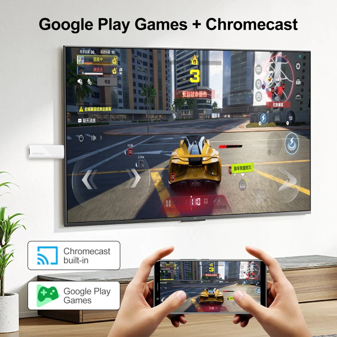 GO TV Stick H96Max H313 | Android 14 – WiFi 6 – 16GB ROM