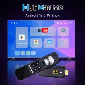 GO TV Stick H96Max M3 | Android 13 – WiFi 6 – 2GB RAM – 16GB ROM