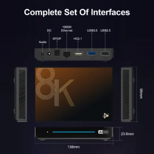 GO TV Stick H96Max M9S | Android 14 – 8GB RAM – WiFi 6 – 8GB or 128GB ROM