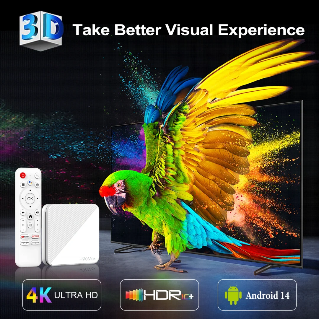 GO TV Stick H96Max H313 Allwinner | Android 14 – WiFi 6 – 2GB RAM – 16GB ROM
