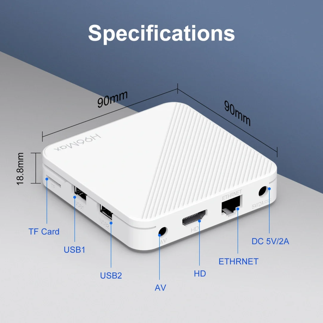 GO TV Stick H96Max H313 Allwinner | Android 14 – WiFi 6 – 2GB RAM – 16GB ROM